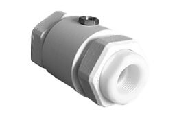 粉体塗装で洗浄水を制御するVM020.03X.70.30LA空圧式ピンチバルブ
